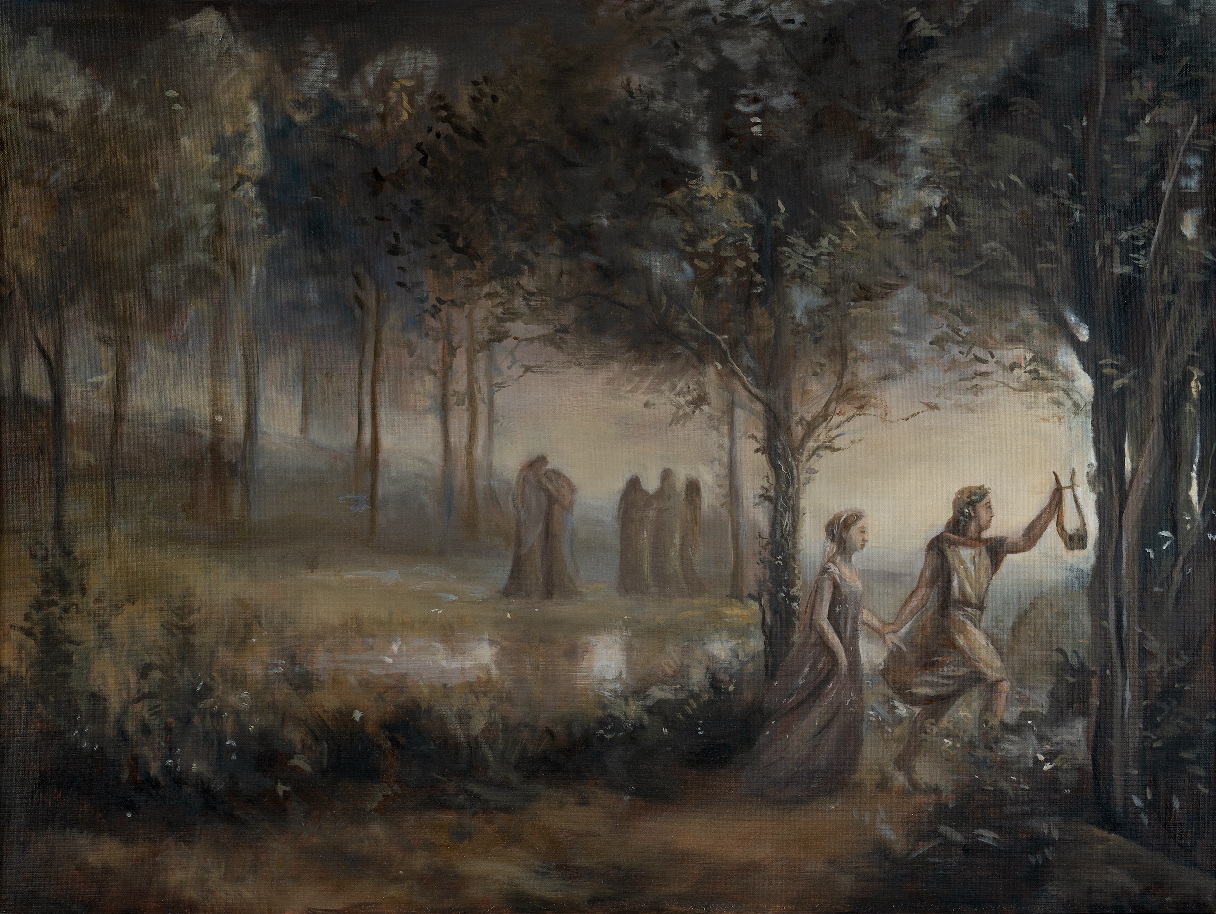 Ölgemälde Orpheus und Euridike