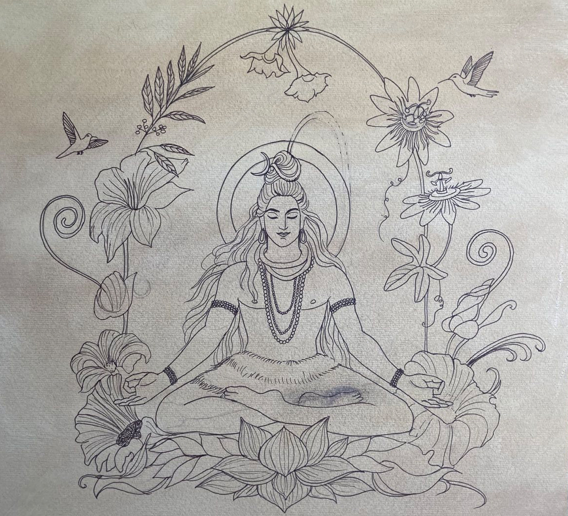 Shiva Mural Entwurf